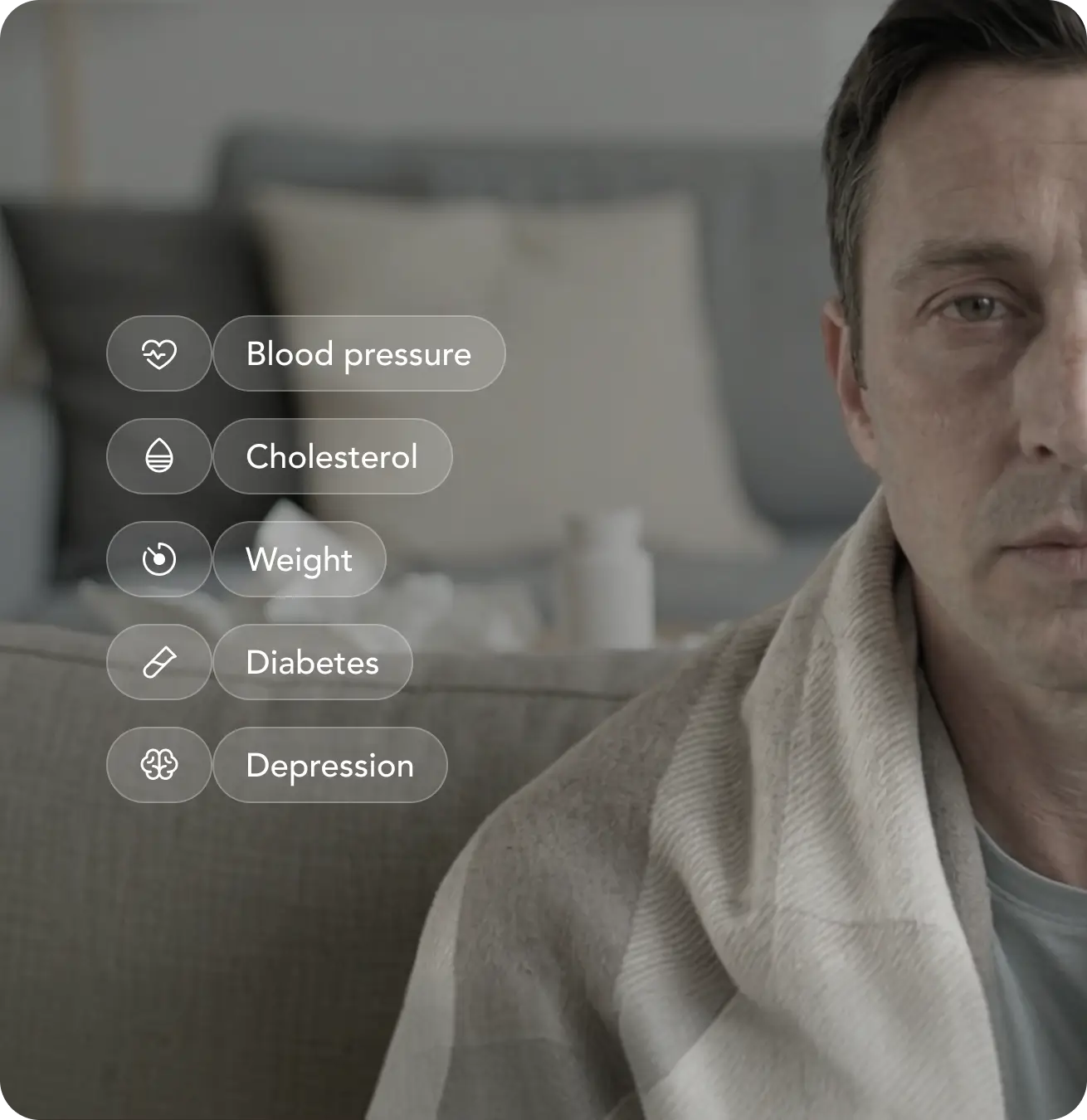 Before Ozara — patient managing chronic condition with daily medication