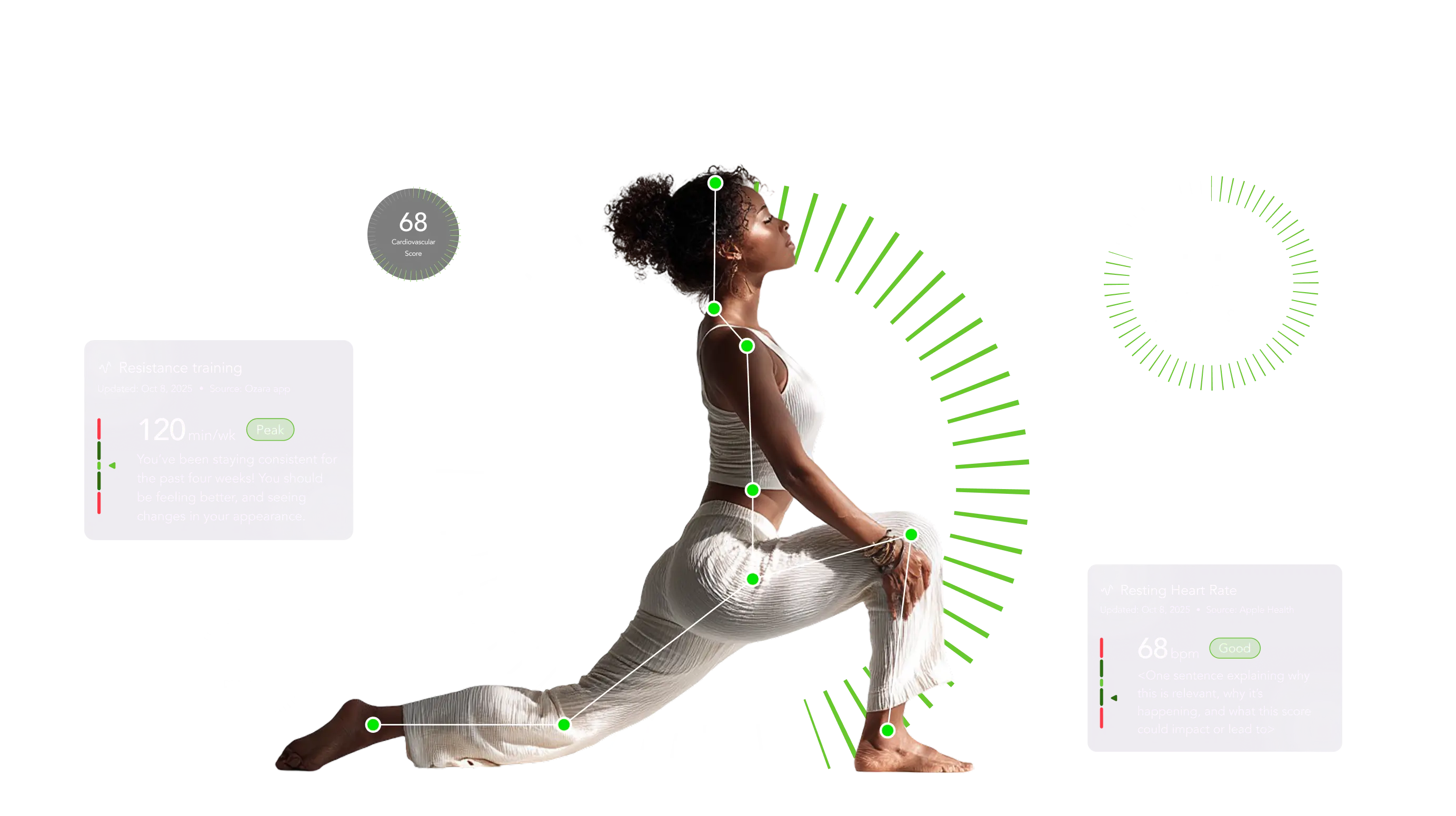 Woman using the Ozara AI health platform on her phone, guided by her doctor